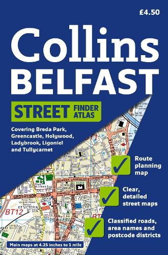 Belfast Streetfinder Colour Atlas