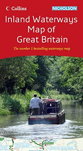 Collins Nicholson Inland Waterways Map of Great Britain