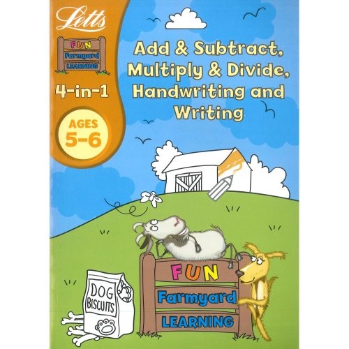 Letts Fun Farm Yard Learning Age 5 to 6 4 In1