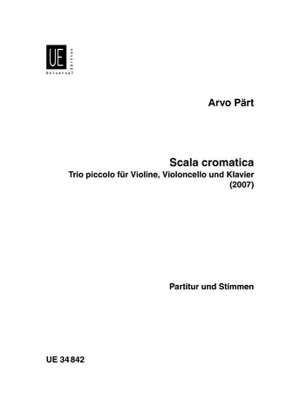 Pärt: Scala cromatica (Score & Set of Parts)