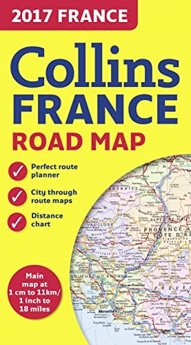 2017 Collins Map of France