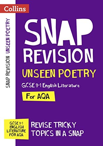 AQA Unseen Poetry Anthology Revision Guide