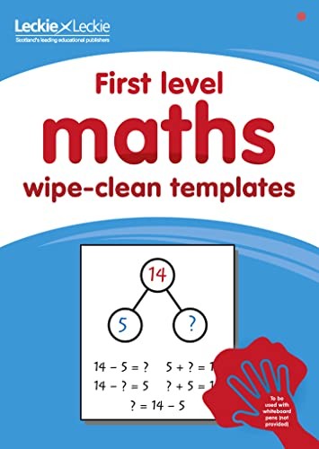 First Level Wipe-Clean Maths Templates for CfE Primary Maths