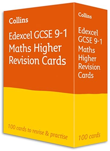 Edexcel GCSE 9-1 Maths Higher Revision Cards