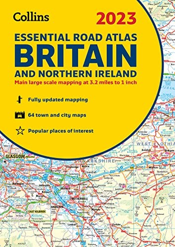 2023 Collins Essential Road Atlas Britain and Northern Ireland