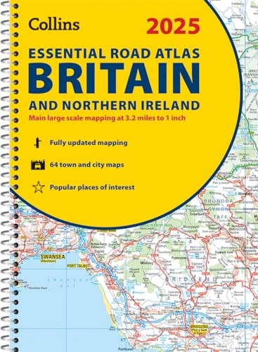 2025 Collins Essential Road Atlas Britain and Northern Ireland