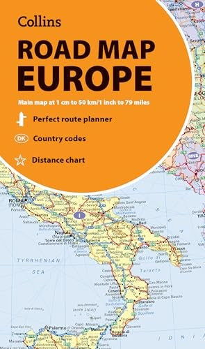 Collins Road Map of Europe