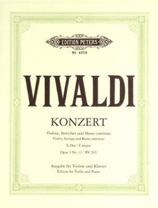 Vivaldi: Violin Concerto in E Op. 3 No. 12, RV 265 (EP4379) 