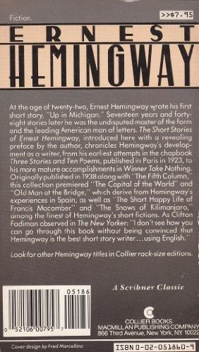 The Short Stories of Ernest Hemingway
