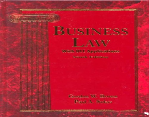 Business Law with Ucc Applications