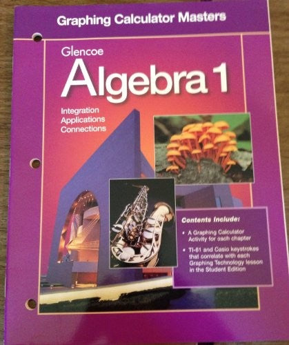 Algebra 1; Graphing Calculator Masters