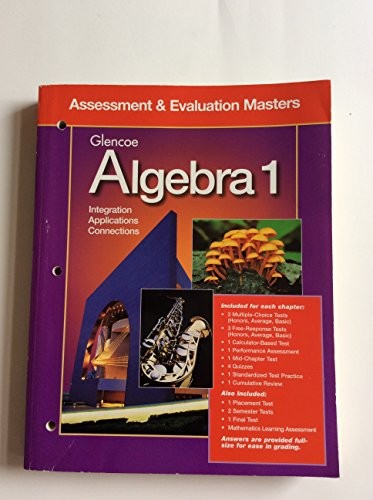 Asst/Eval Masters Algebra 1