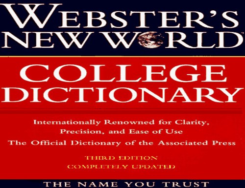 Webster's New World College Dictionary