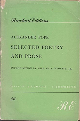 Selected Poetry and Prose