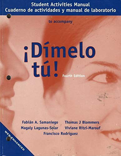 DIMELO TU 4E-Student Activities Manual