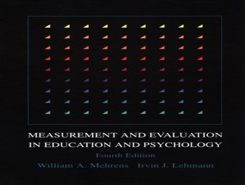 Measurement and Evaluation in Education and Psychology