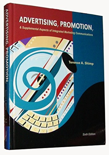Advertising, Promotion and Supplemental Aspects of Integrated Marketing Communications