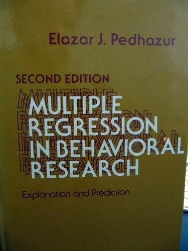 Multiple Regression in Behavioral Research