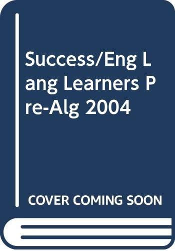 Success/Eng Lang Learners Pre-Alg 2004