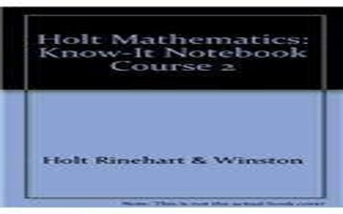 Holt Mathematics Course 2
