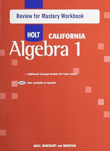 Holt Algebra 1