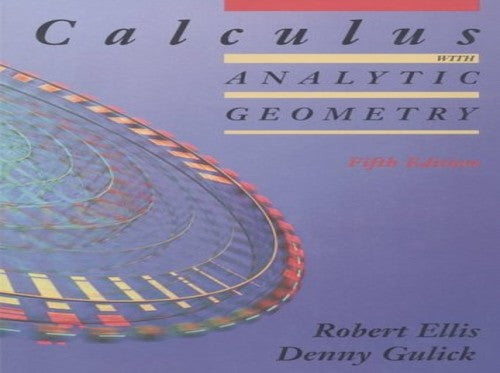 Calculus with Analytic Geometry