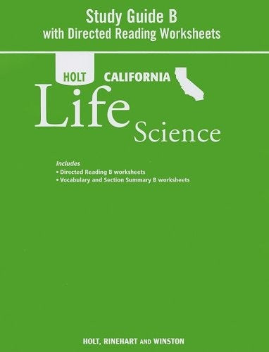 Study Guide B with Directed Reading Worksheets Grade 7