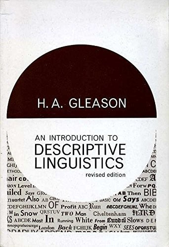 Introduction to Descriptive Linguistics