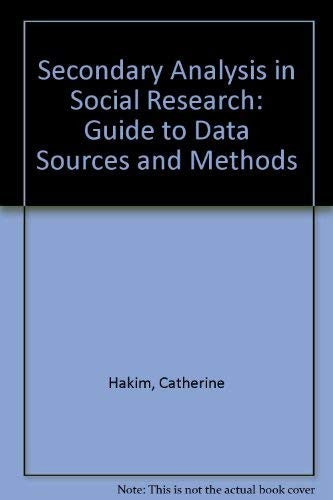 Secondary Analysis in Social Research