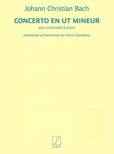 JC Bach: Concerto in C Minor (Cello & Piano), Edited by Henri Casadesus, Salabert Edition