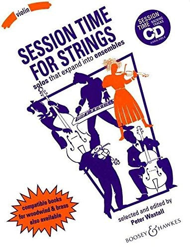 Session Time for Strings: Solos that expand into ensembles. violin (flexible string ensemble) and piano ad libitum.