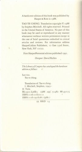 Tao TE Ching