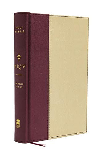 NRSV, Standard Catholic Edition Bible, Anglicized, Hardcover, Tan/Red