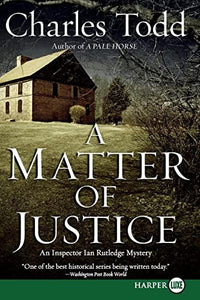 A Matter of Justice Large Print 