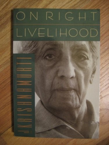 On Right Livelihood