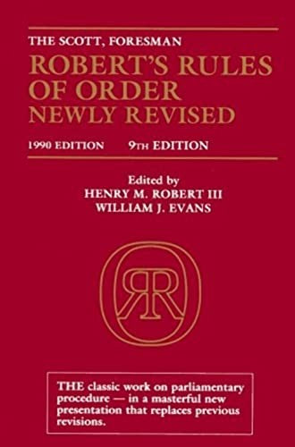 Robert's Rules of Order