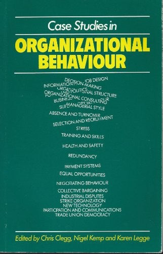 Case Studies in Organizational Behaviour