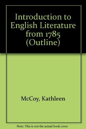 Introduction to English Literature from 1785
