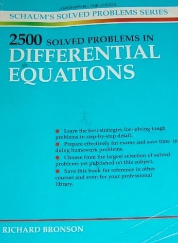 2,500 Solved Problems in Differential Equations