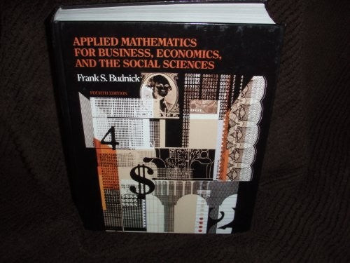 Applied Mathematics for Business, Economics and the Social Sciences