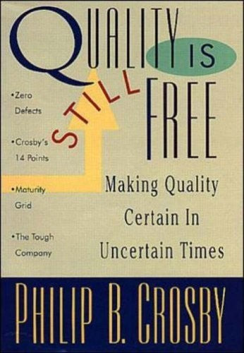 Quality Is Still Free: Making Quality Certain In Uncertain Times