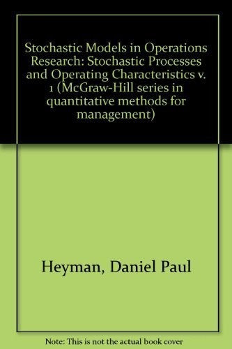 Stochastic Models in Operations Research