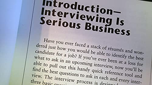 The Manager's Book of Questions: 751 Great Interview Questions for Hiring the Best Person