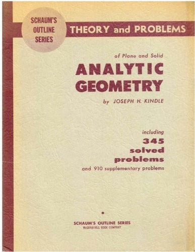 Schaum's Outline of Analytic Geometry