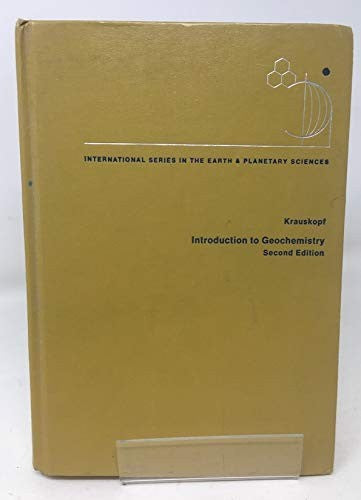 Introduction to Geochemistry
