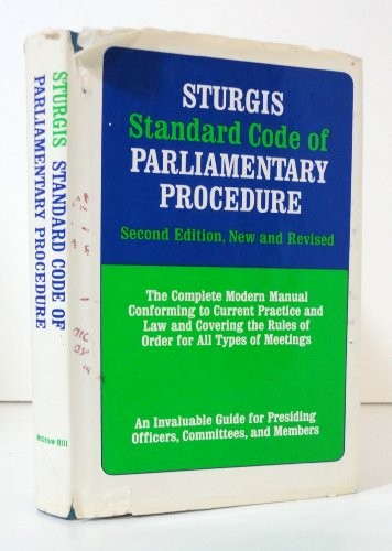 Sturgis Standard Code of Parliamentary Procedure