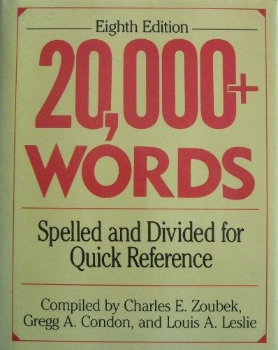 8/e 20, 000 Words +