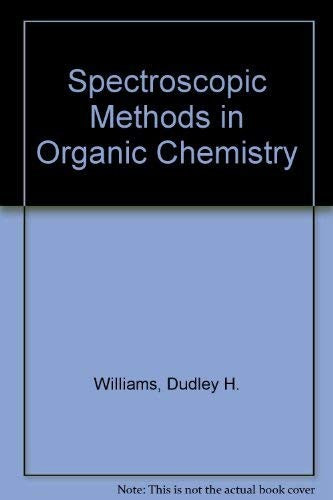 Spectroscopic Methods in Organic Chemistry