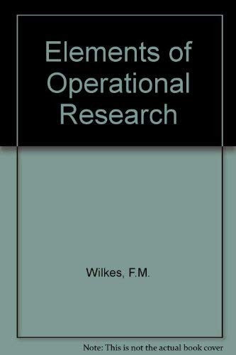 Elements of Operational Research