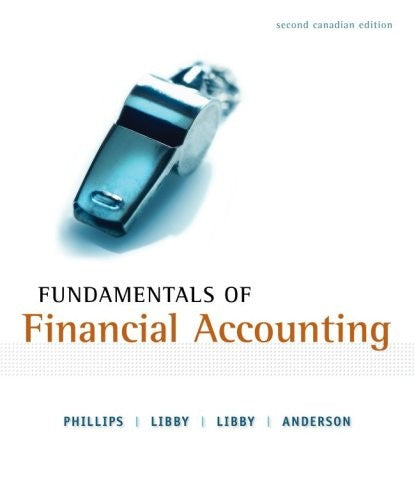 Fundamentals of Financial Accounting, Second CDN Edition